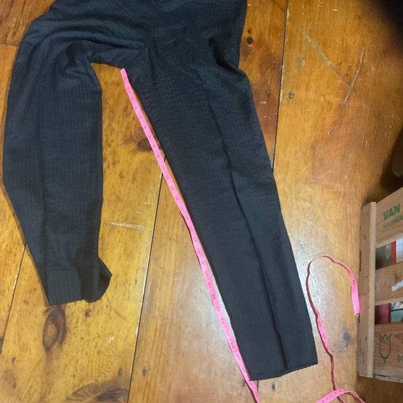 Akris Seersucker Pant Size 8 Black Pinstripe - Picture 12 of 13